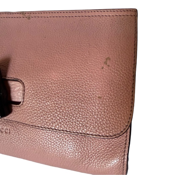 GUCCI Leather Bamboo Clutch Purse - Picture 14 of 14